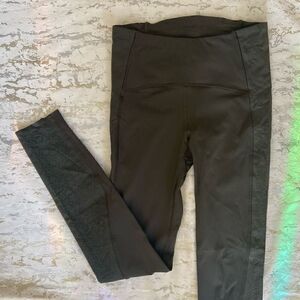 Lululemon high rise laser cut mesh detail leggings